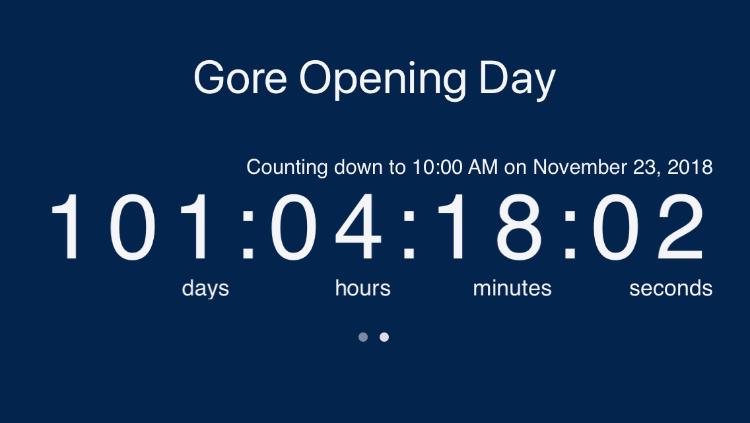 Gore Opening Day