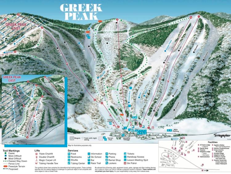 greek peak map