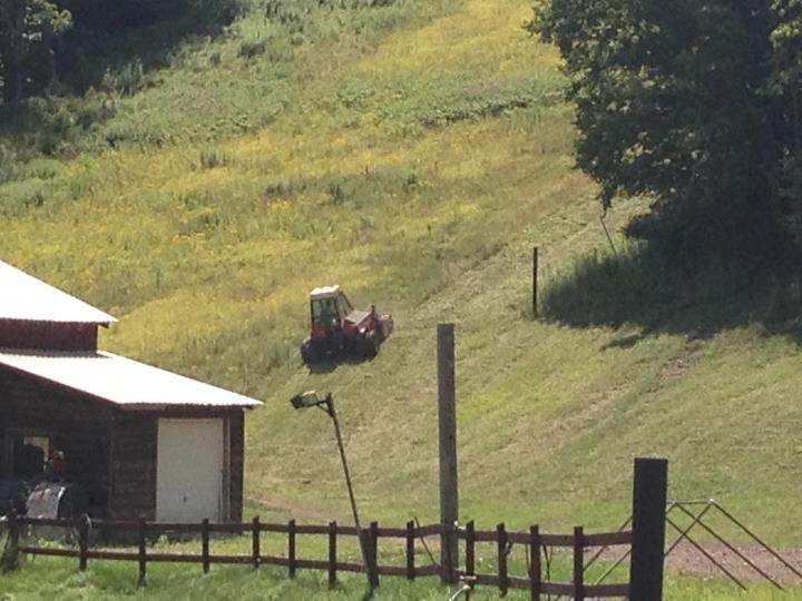 Mowing the mountain