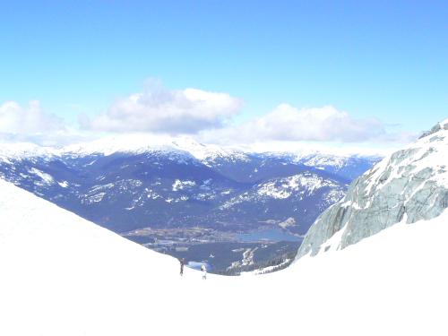 Back way down from 7th Heaven - over Horstman Glacier