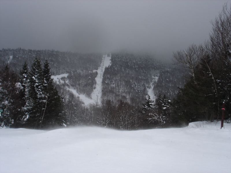 View of Chair 3 from the top of Chair 2.