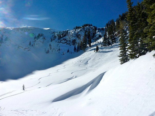 Looking up Kachina during last year's low snow year