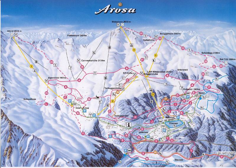 Arosa Trail Map