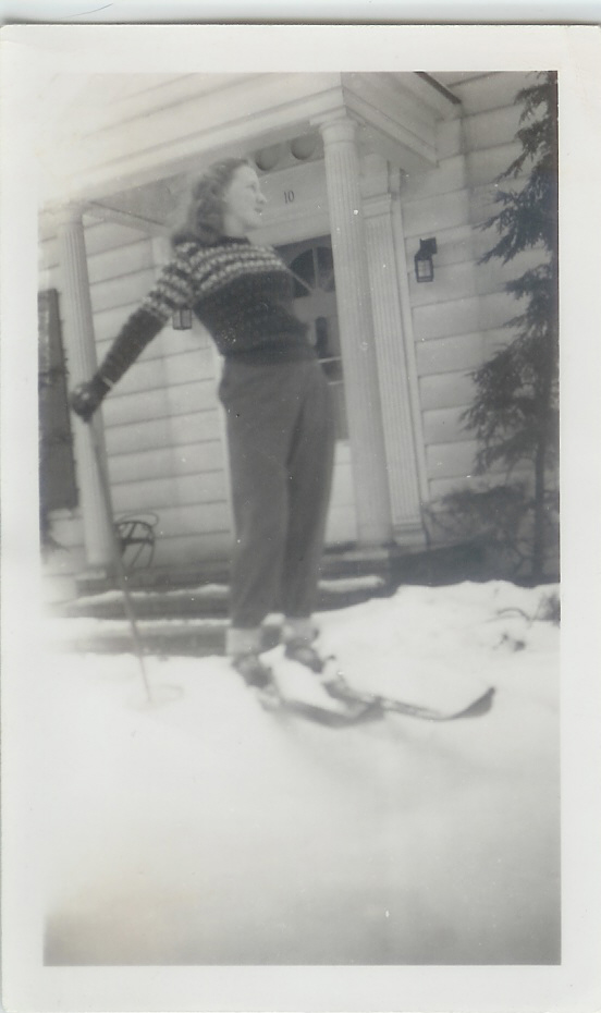 My mom circa 1948 - Ellicottville, NY