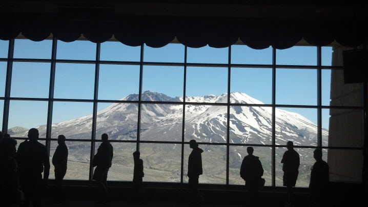 Mt St. Helen's from the visitor center