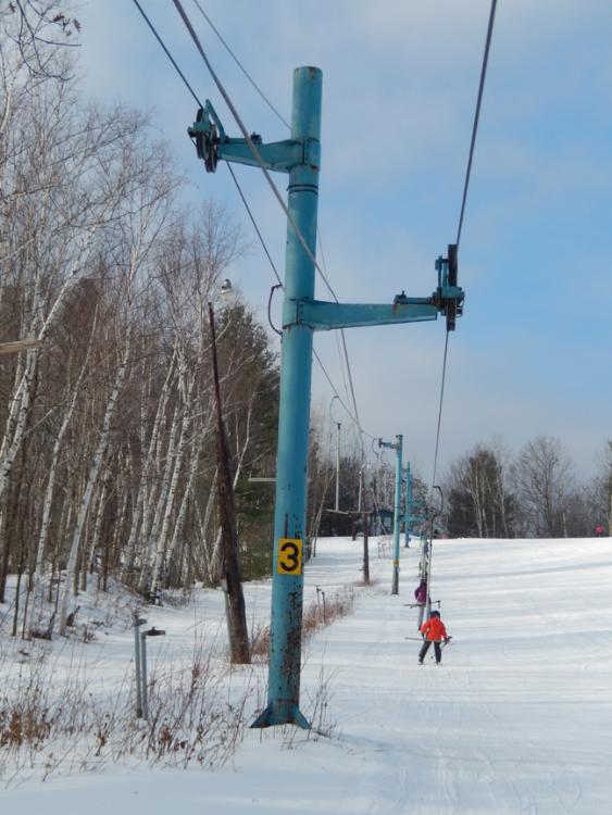 Riding the T-bar