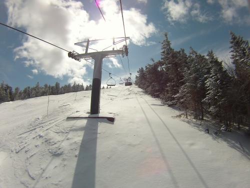 By Sunday - some fresh snow - 3 inches fell at the top with stashes as deep as 4 to 6. 