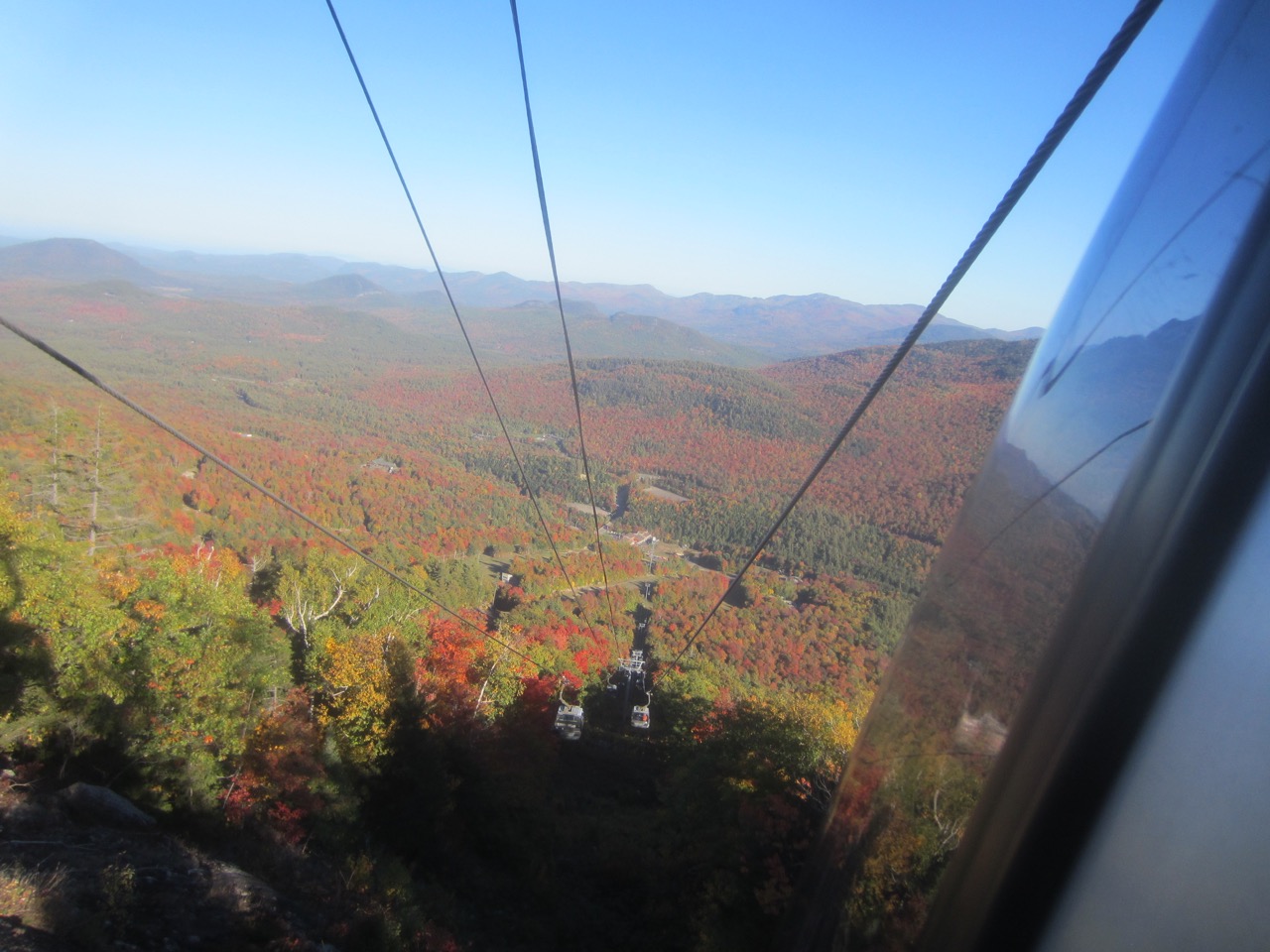 View from gondola on the way down