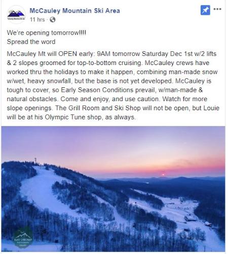 McCauley 2018 opening